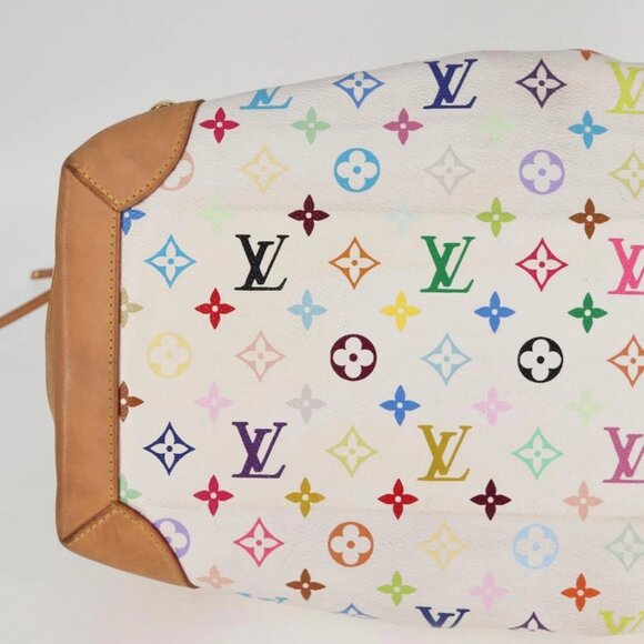 LOUIS VUITTON Monogram Multicolor Ursula Tote Bag White M40123 LV Auth PP786V - Picture 5 of 15